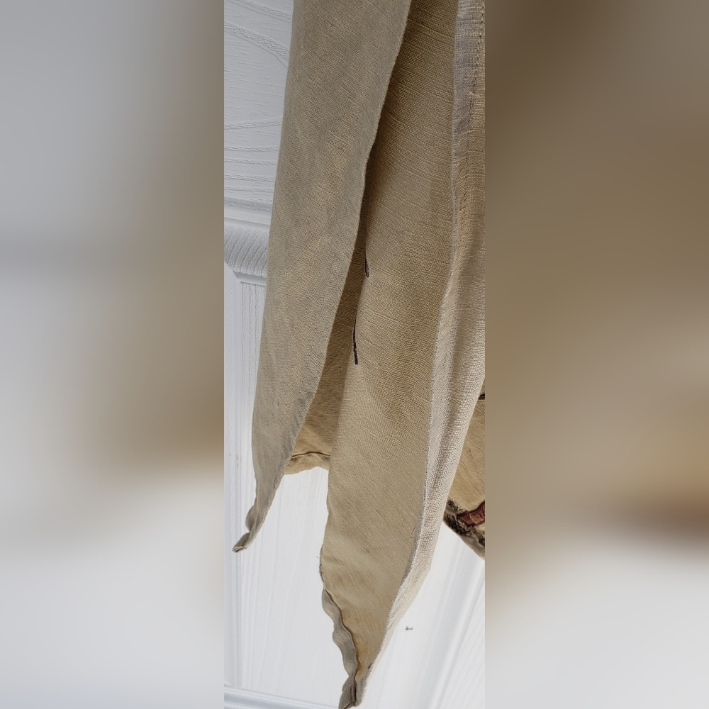 Studio 1 Tan Sleeveless Dress With Palm Tree Print Appliqué - Picture 7 of 11